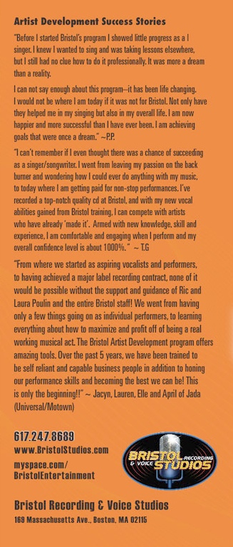 Artist Development at Bristol Studios